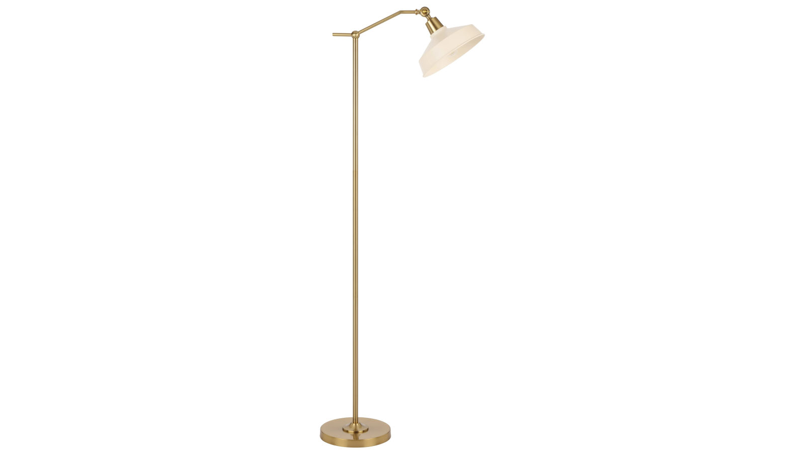 Pretty & Practical Treviso Gold Beige Floor Lamp with Foot Switch for Elegant Living Spaces