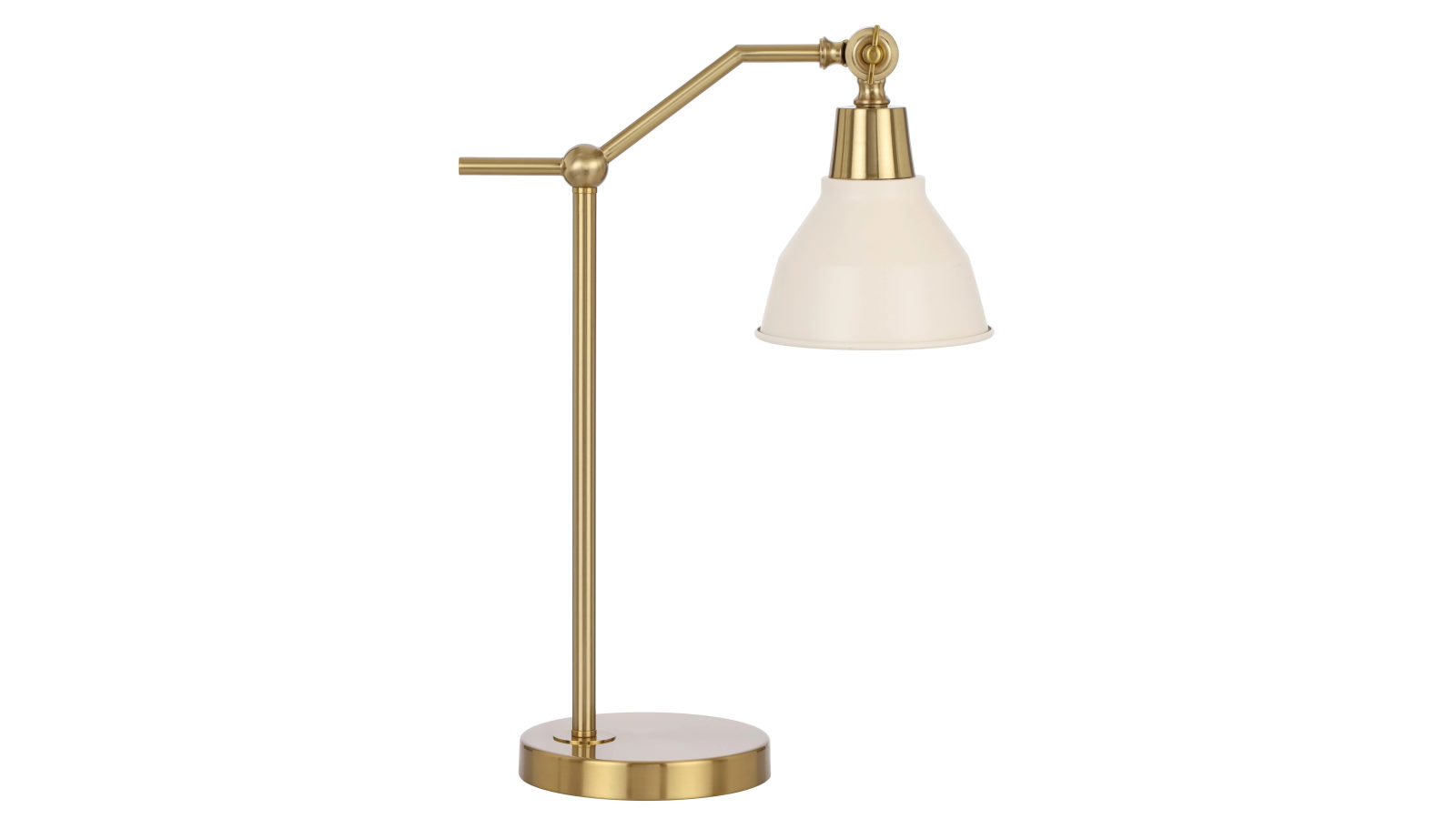 Pretty & Practical Taranto Gold Beige Table Lamp with Inline Switch
