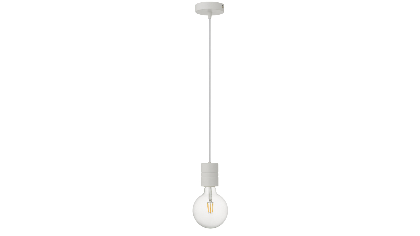 Pretty & Practical Trapani White Pendant with Shade Ring
