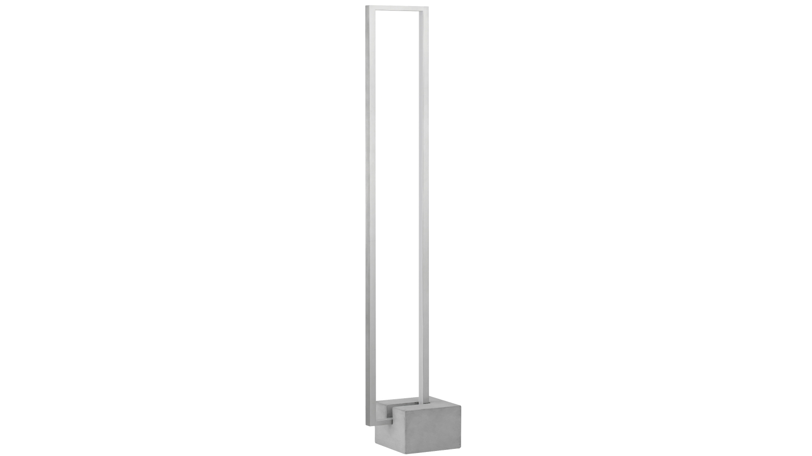 Pretty & Practical Budapest Floor Lamp with Grey Concrete Base and Integrated LED Illumination