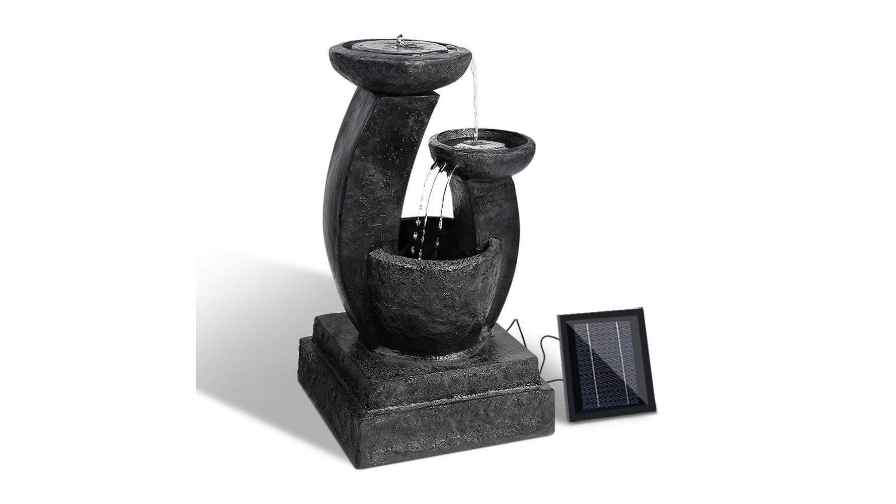 Gardeon 3-Tier Solar Power Water Fountain Blue