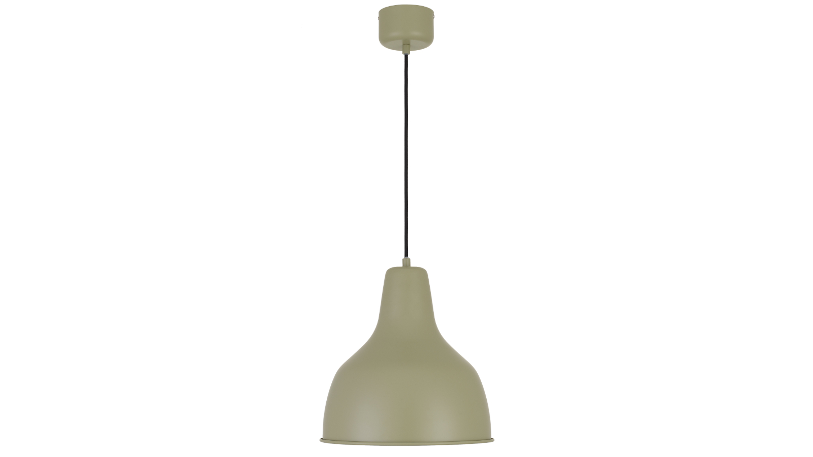 Pretty & Practical Blossom Green Satin Pendant Lamp with 2metre Cable