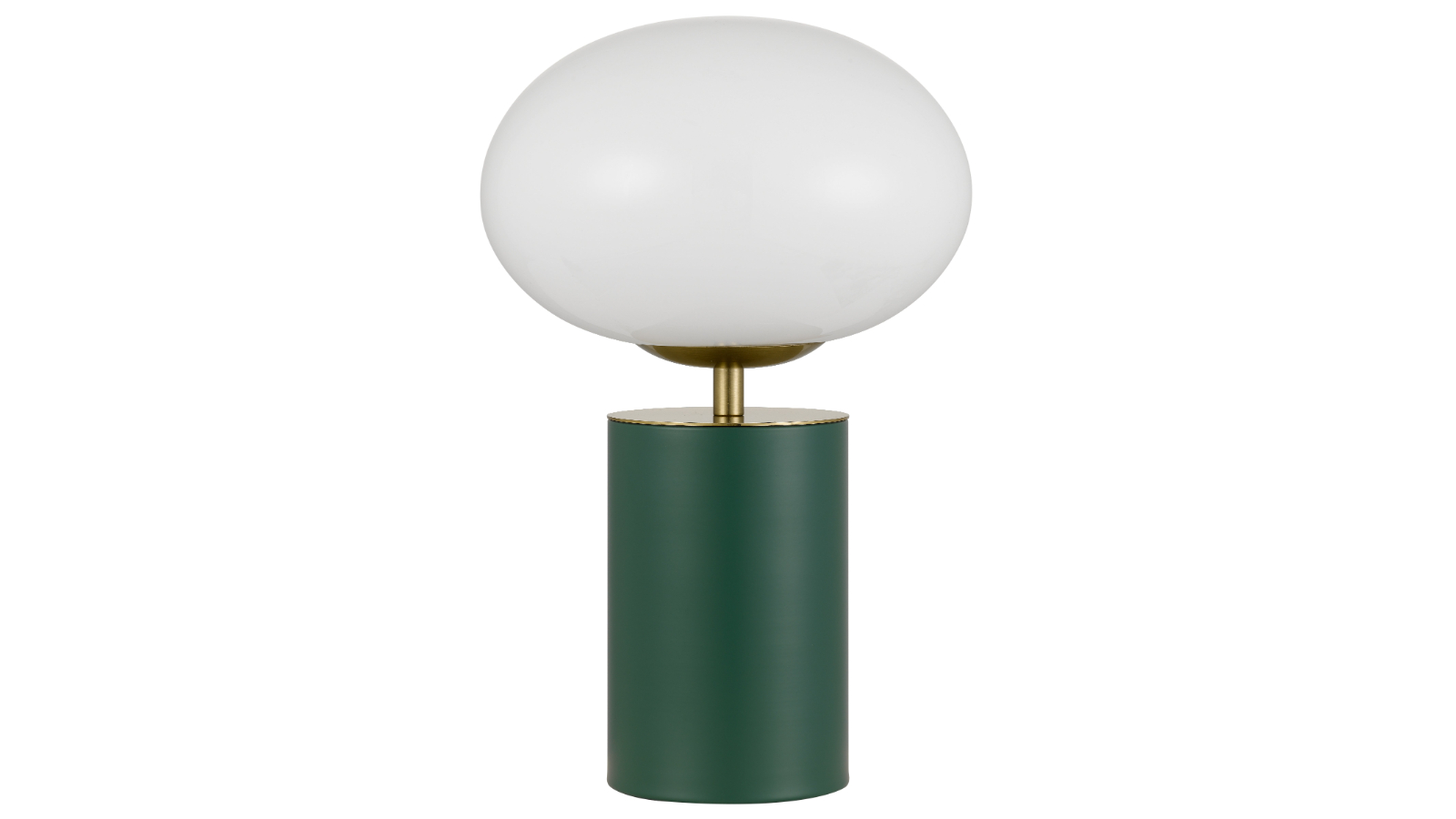 Pretty & Practical Ruby Fresh Green/Gold Opal Glass Touch Lamp