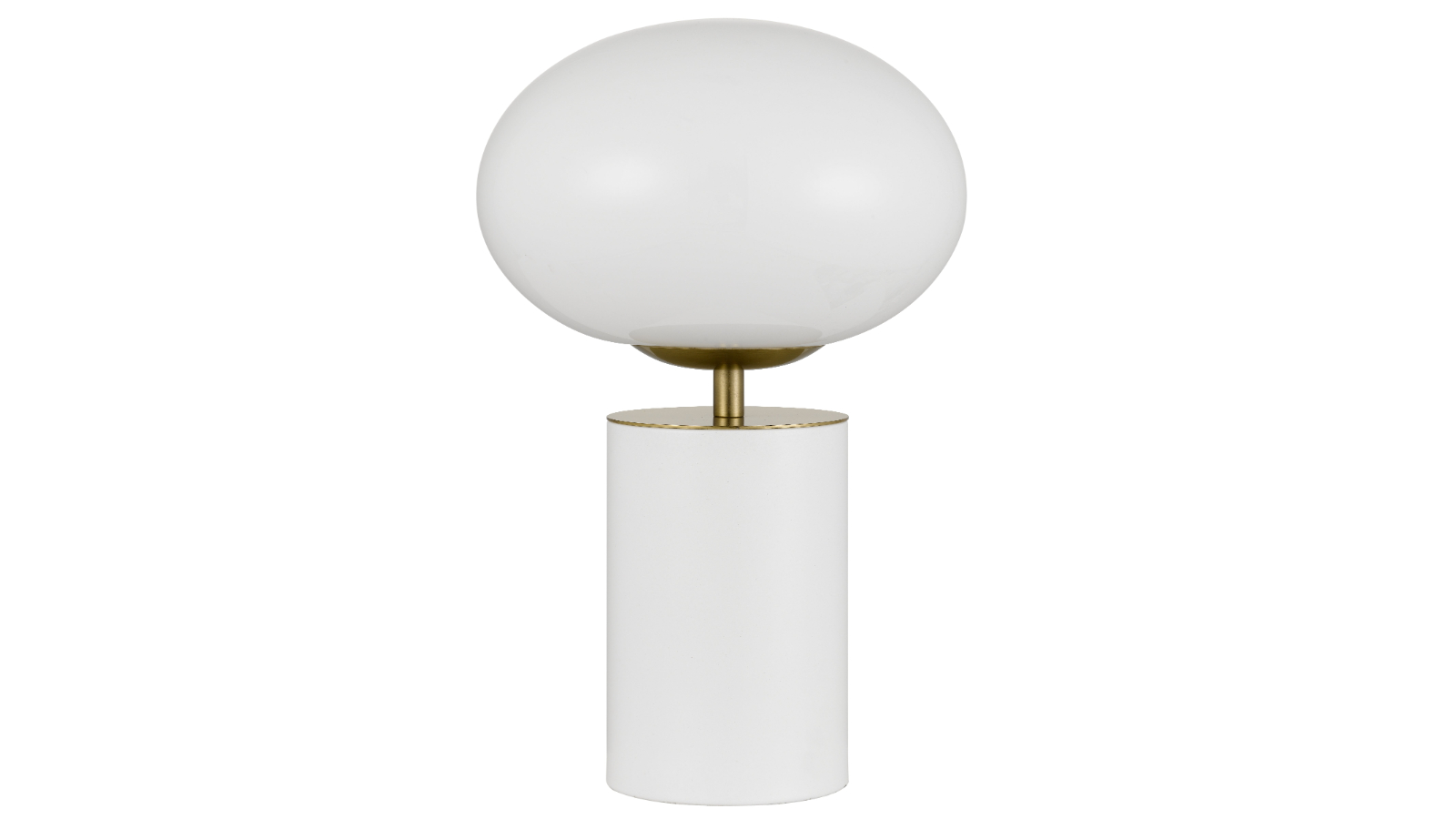 Pretty & Practical Sapphire White/Gold Opal Glass Touch Lamp