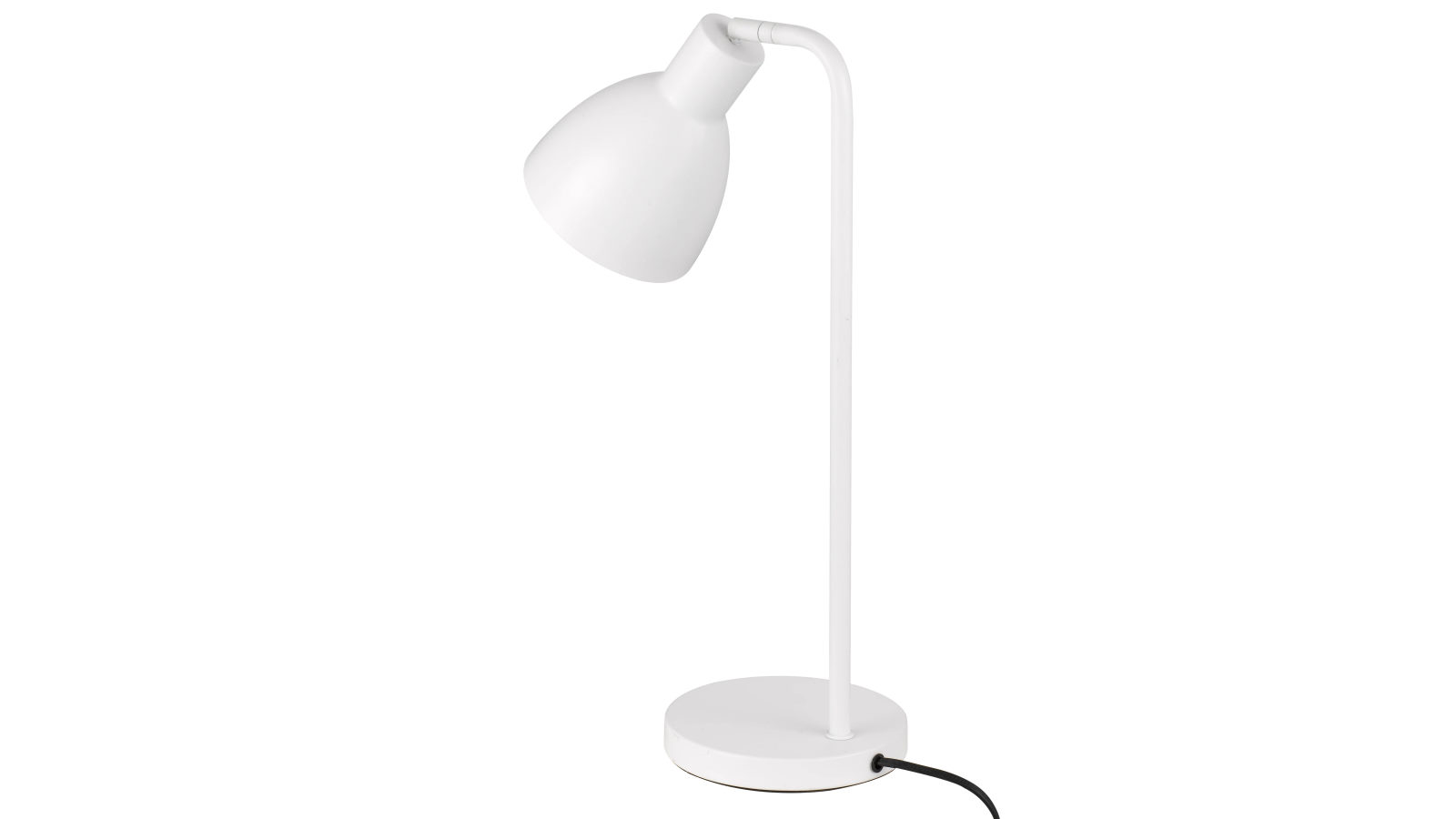 Pretty & Practical Solstone Minimalist White Table Lamp for Bedside