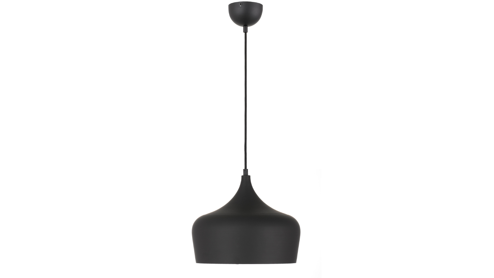 Pretty & Practical Bellalux Black Brushed Pendant with 30W Max Bulb