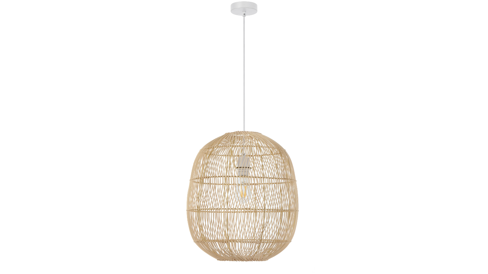 Pretty & Practical Altoville Natural Rattan Pendant Light
