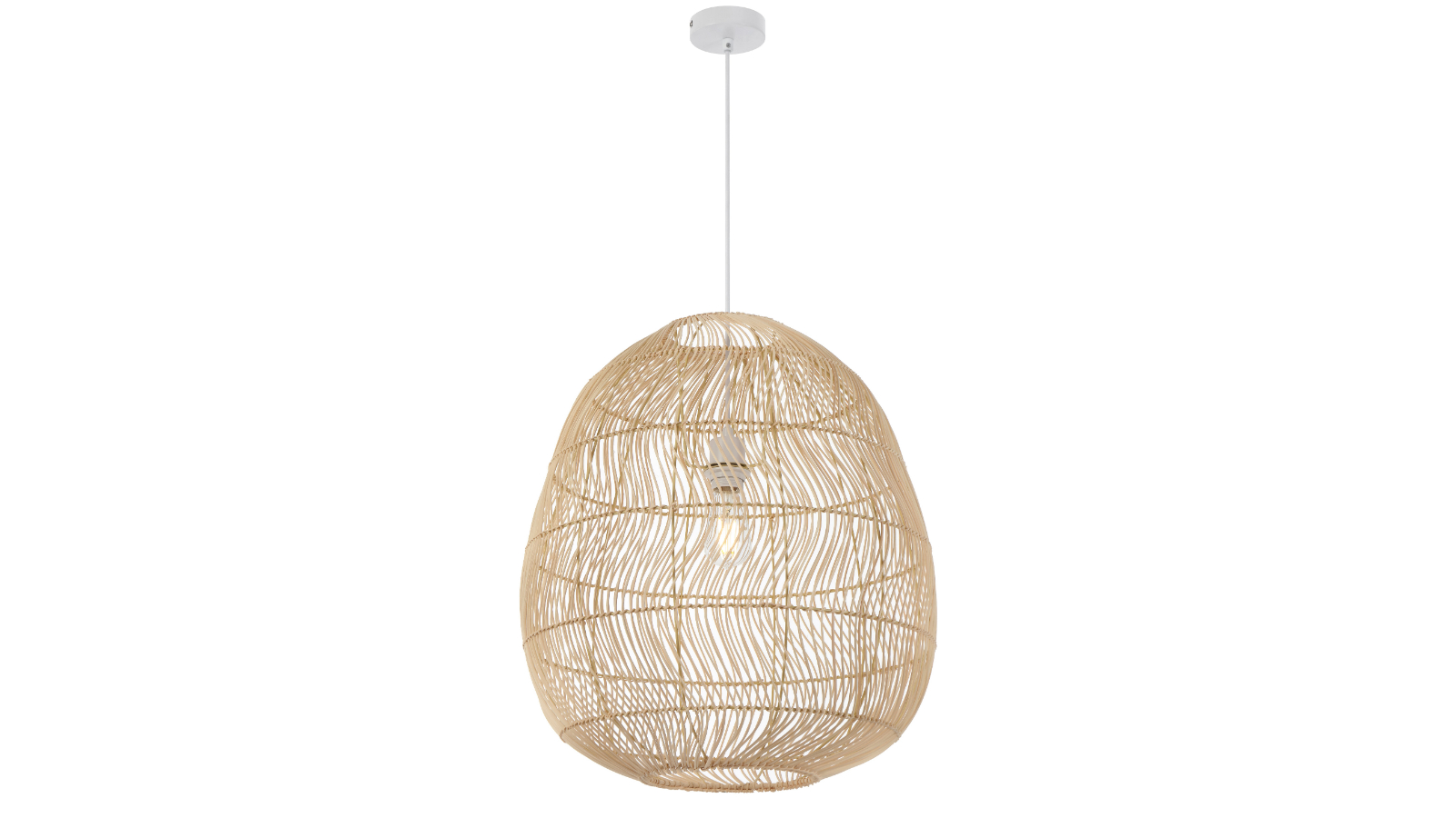 Pretty & Practical Vitashade Natural Rattan Pendant Light