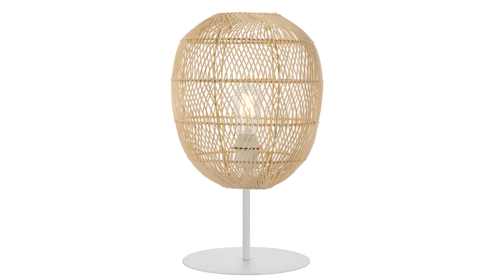 Pretty & Practical Rivaline Classic Table Lamp - White/Natural