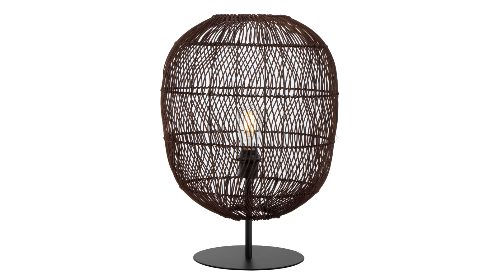 Pretty & Practical Vitaform Refined Lighting Table Lamp for Home/Office Interior - Black/Brown
