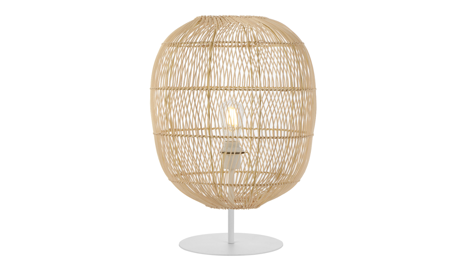Pretty & Practical Belamont Versatile Lighting Table Lamp for Living/Study Room - White/Natural