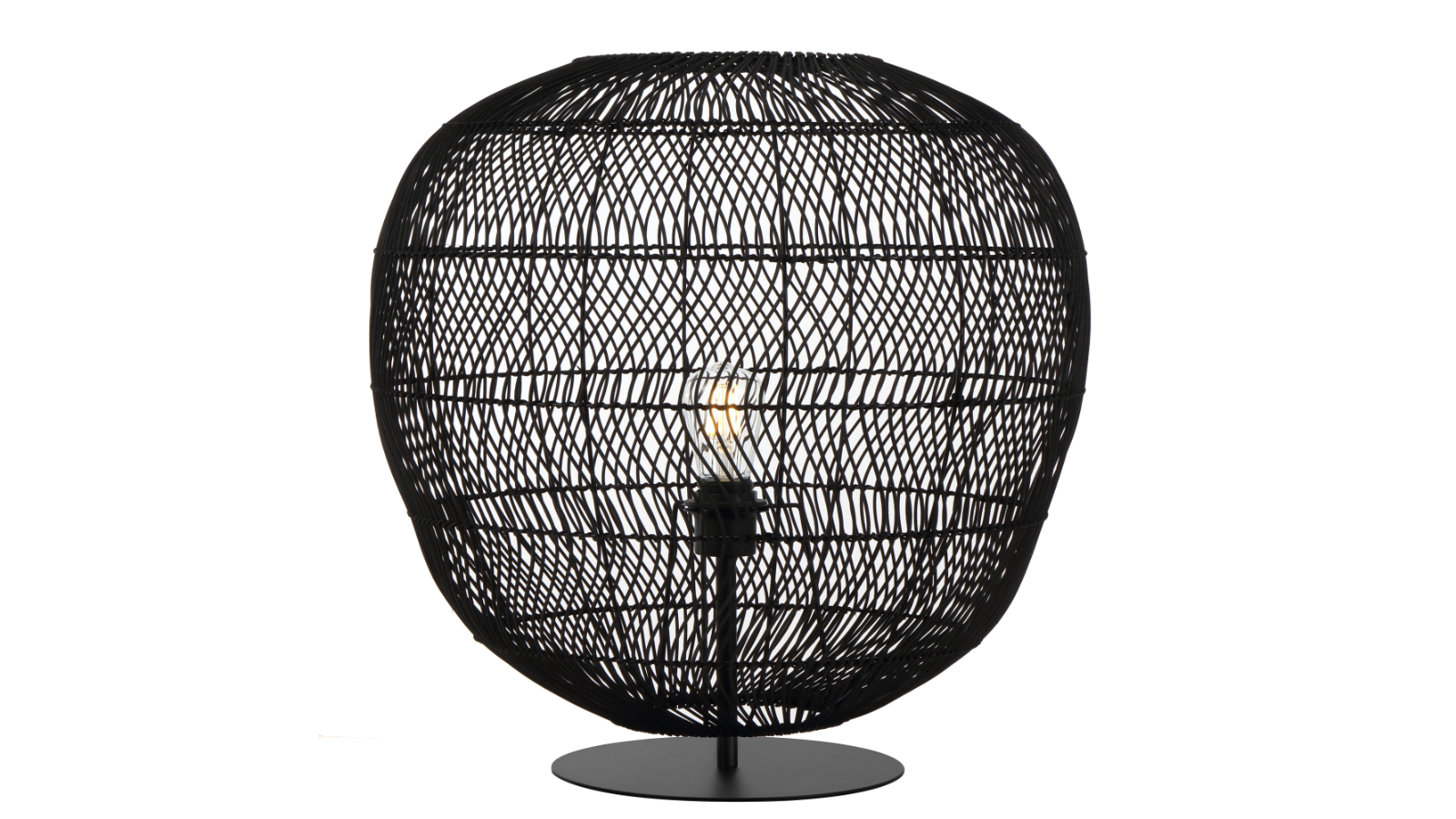 Pretty & Practical Large Teralux Table Lamp for Modern Look - Black