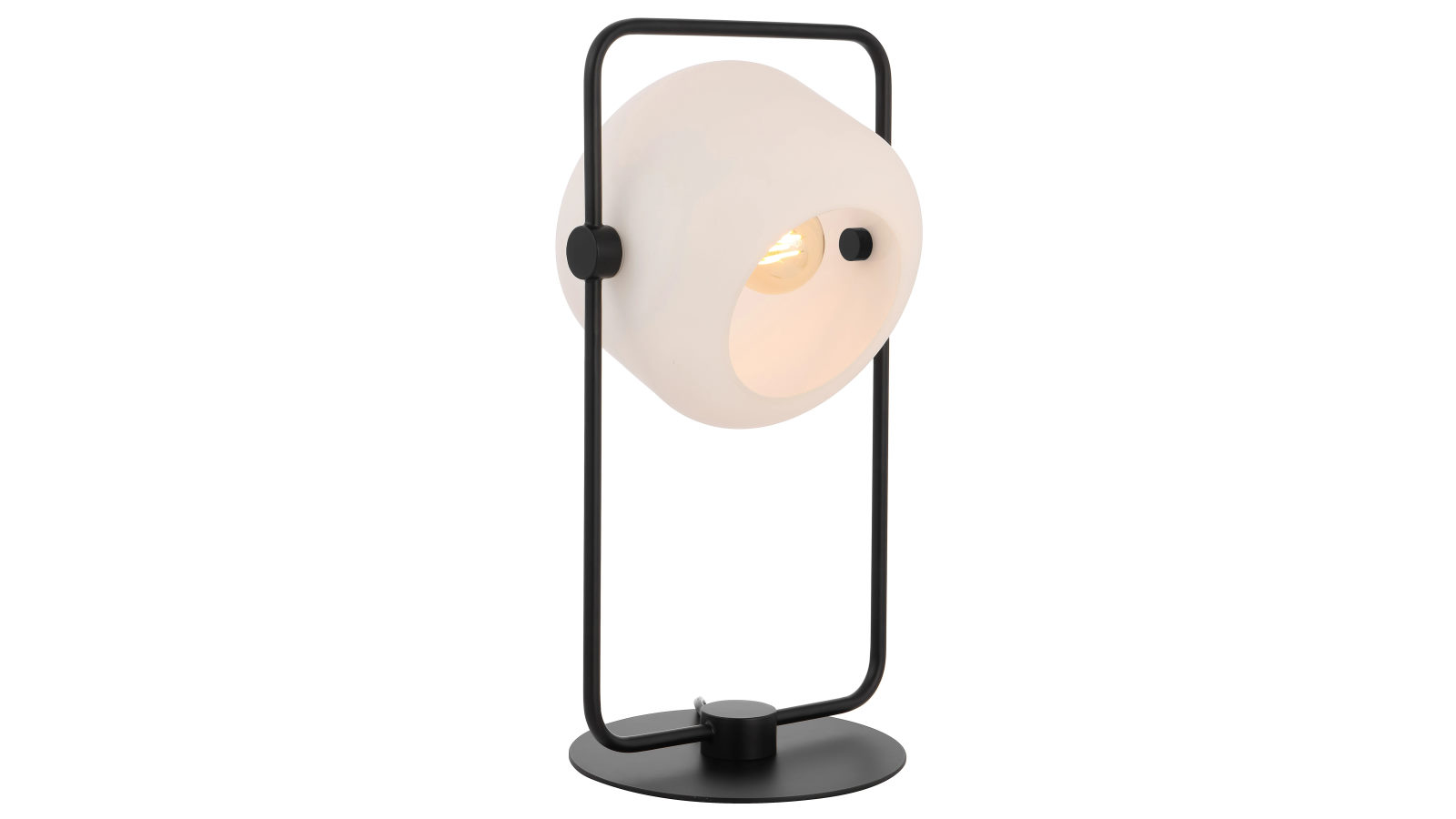 Pretty & Practical Zanomark Black Opal Matte Table Lamp with Timeless Style