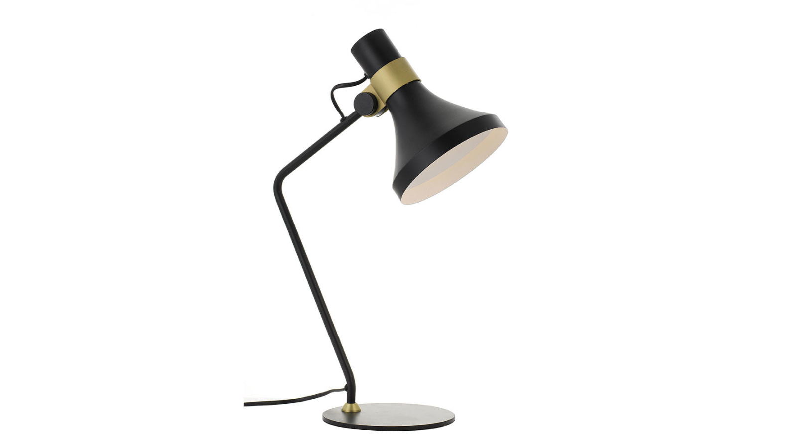 Pretty & Practical Zanomark Black Brass Chic Decorative Table Lamp 