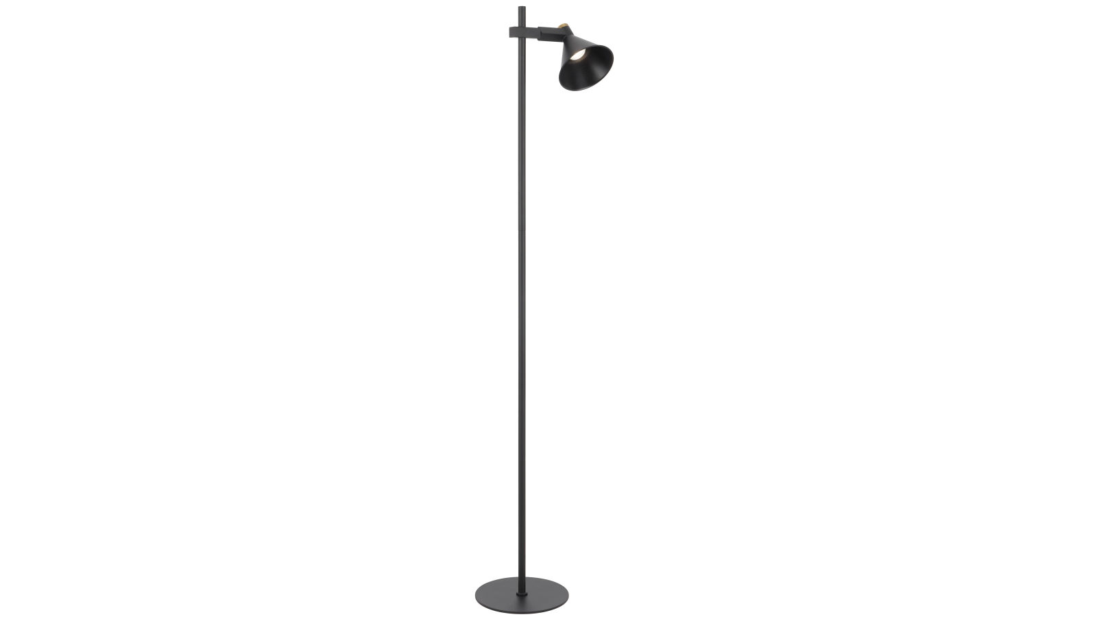 Pretty & Practical Vitastone Black Sand Floor Lamp with Adjustable GU10 Spotlight