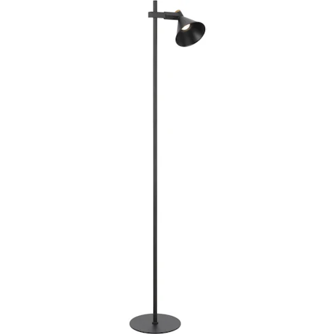 Pretty & Practical Vitastone Black Sand Floor Lamp with Adjustable GU10 Spotlight