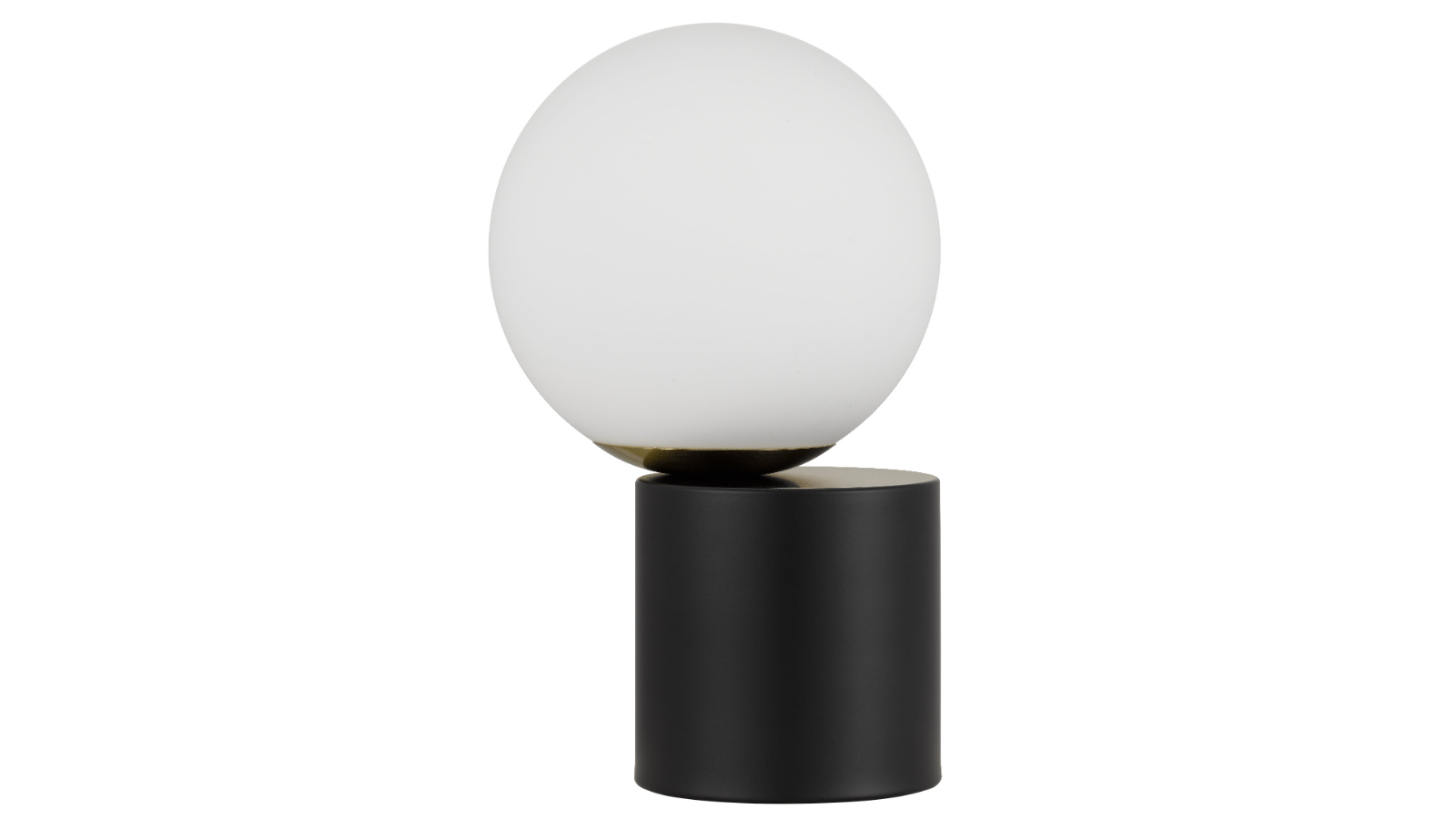Pretty & Practical Terawood Modern Opal Matte Touch Table Lamp - Black
