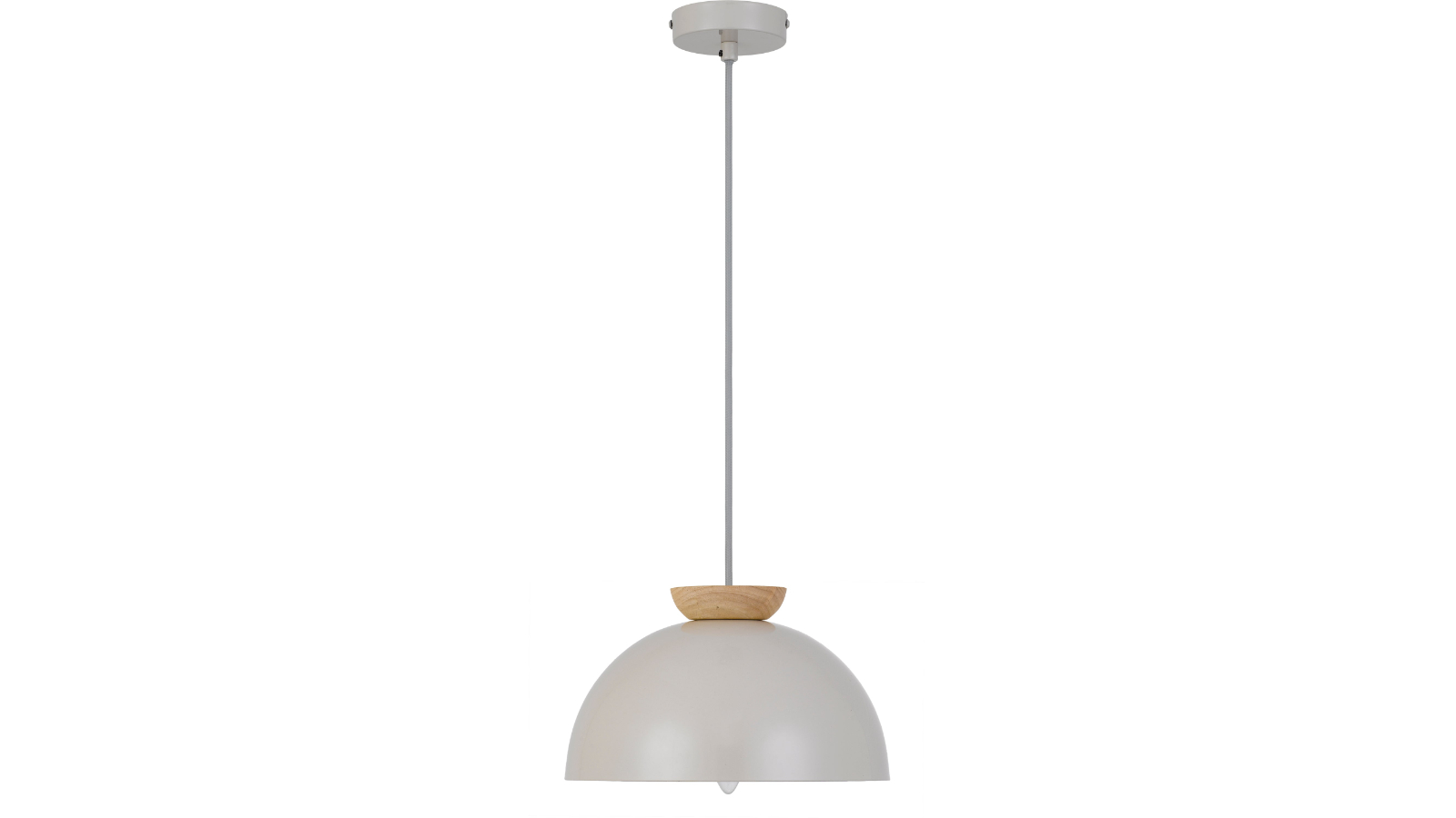 Pretty & Practical Cantoton Taupe Glossy Pendant Light