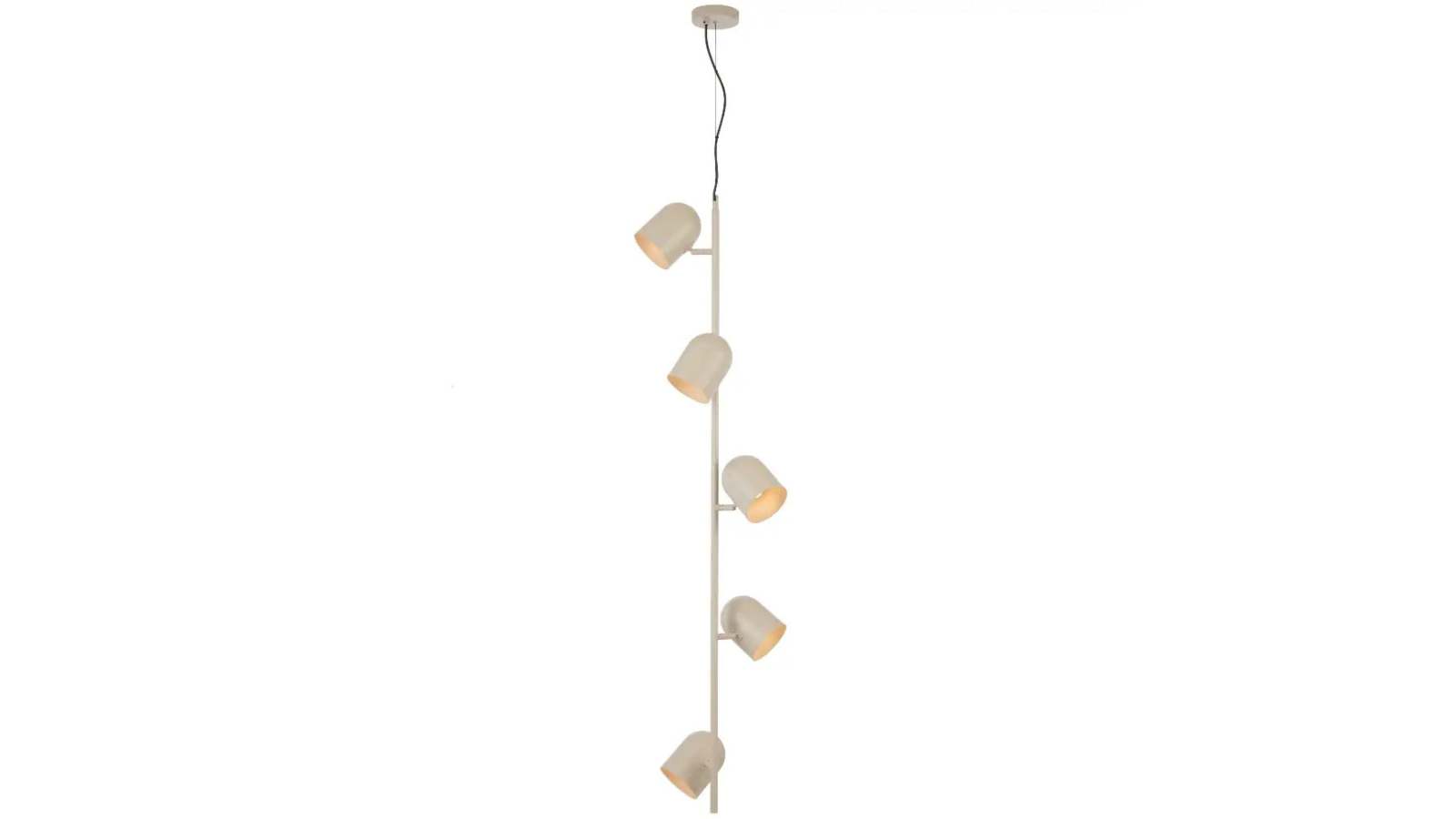 Pretty & Practical Arezzo Pendant Lamp with Adjustable Chain - Taupe Satin