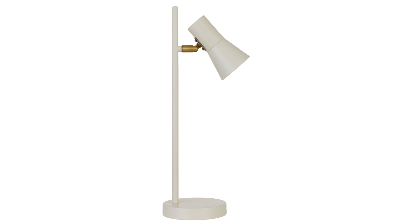 Pretty & Practical Zaragoza Brass Table Lamp - Beige/White