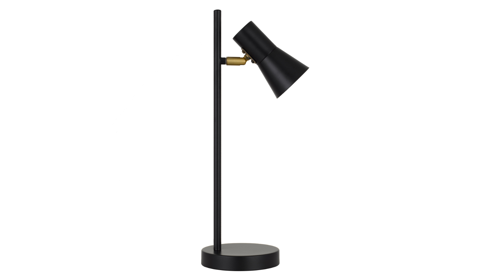 Pretty & Practical Bilbao Brass table Lamp with Luxurious Accent Lighting - Satin Black