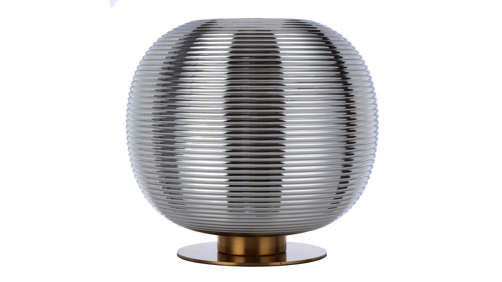 Pretty & Practical Vigo Antique Gold with Chrome Glass Table Lamp
