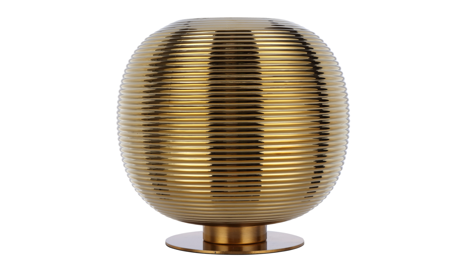 Pretty & Practical Tarragona Antique Gold with Gold Glass Table Lamp