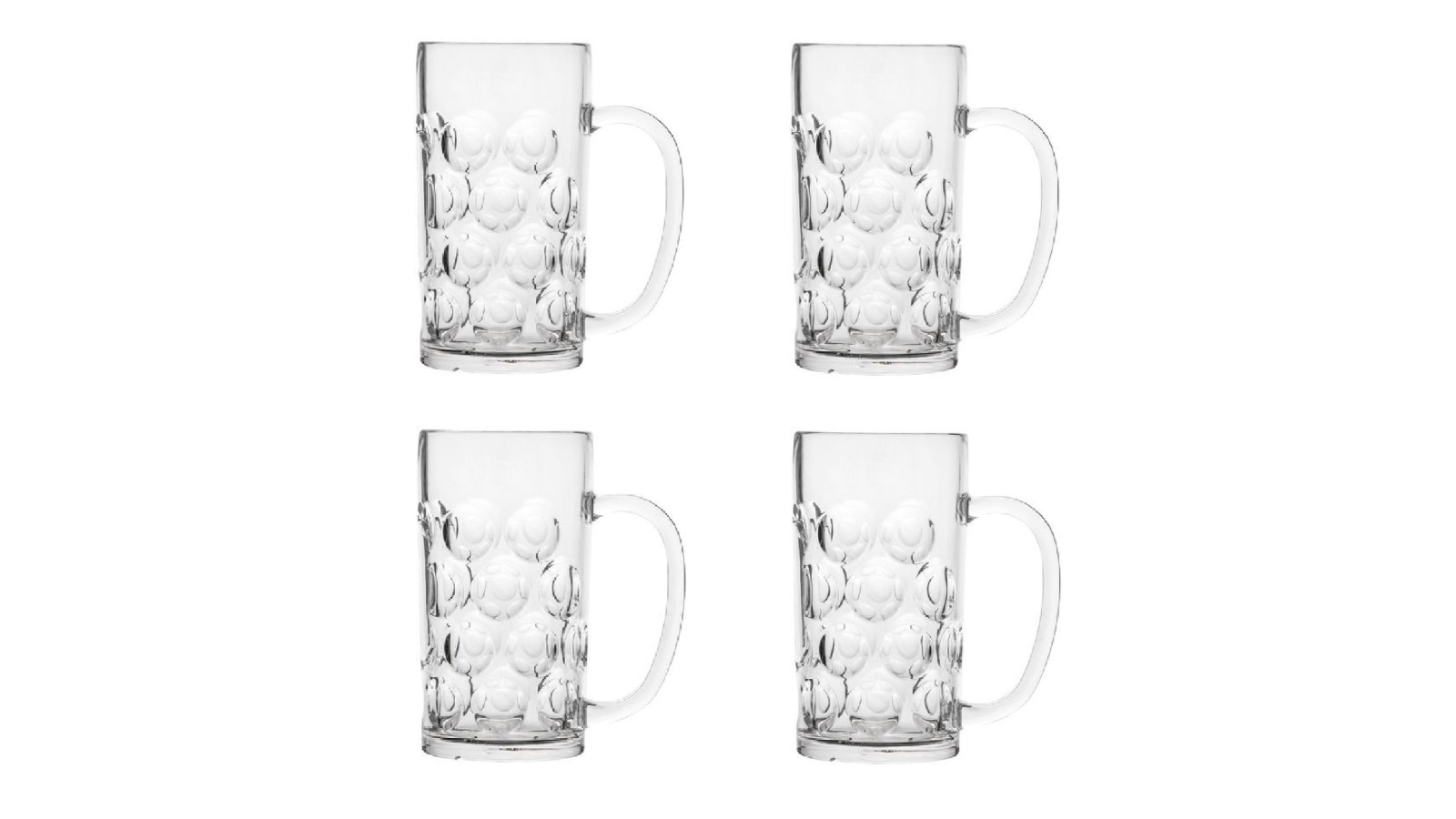 Polysafe 1125ml Beer Stein - Set of 4