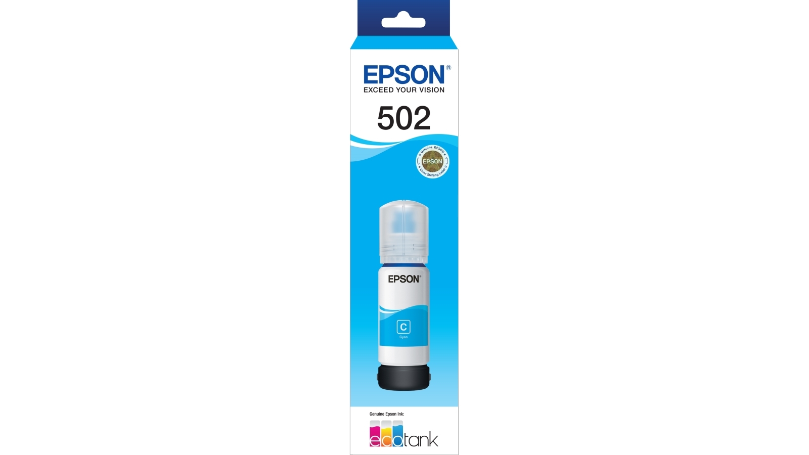 Epson T502 EcoTank Cyan Ink Bottle