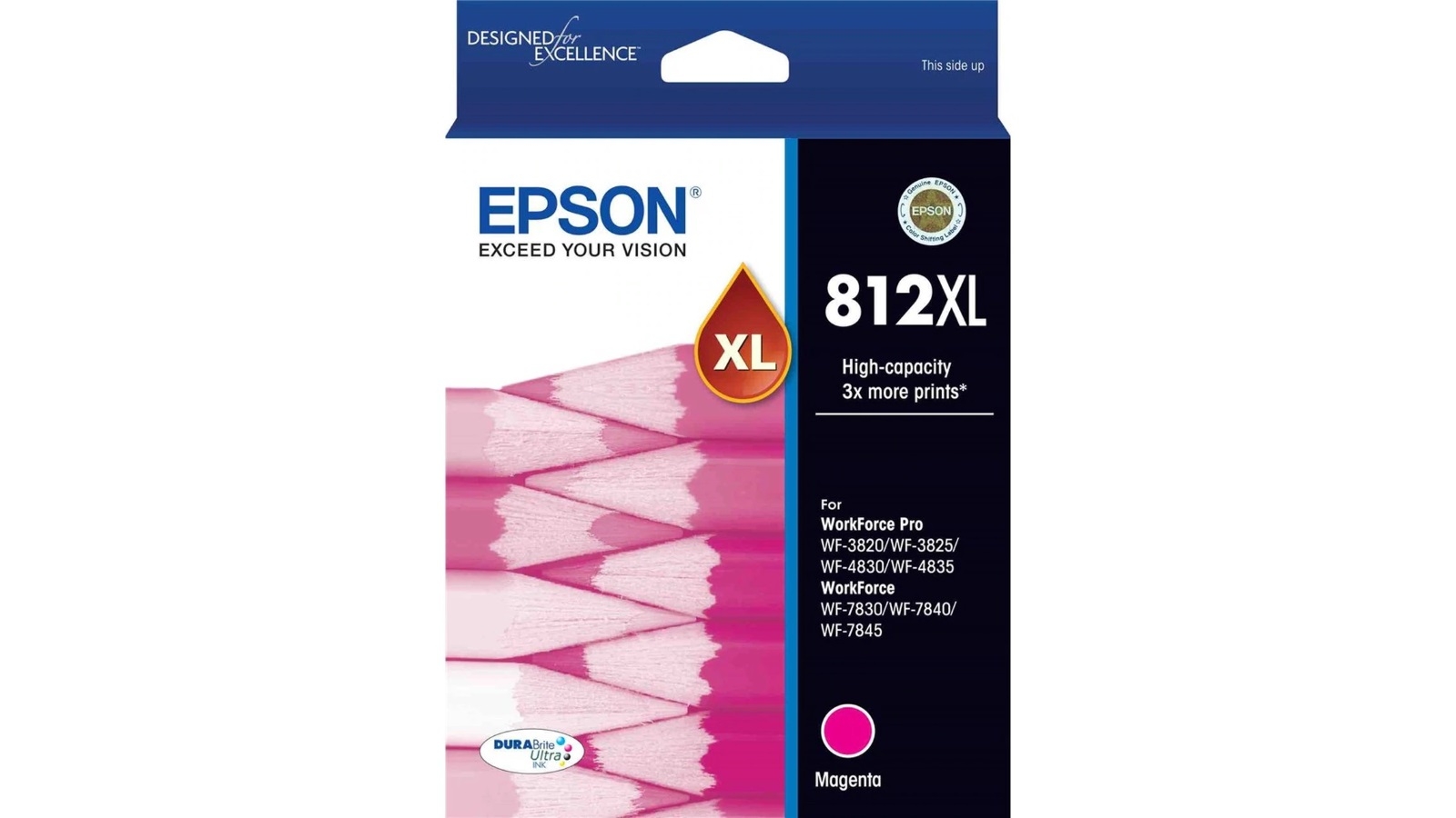 Epson 812XL High Capacity DURABrite Ultra Ink Cartridge - Magenta