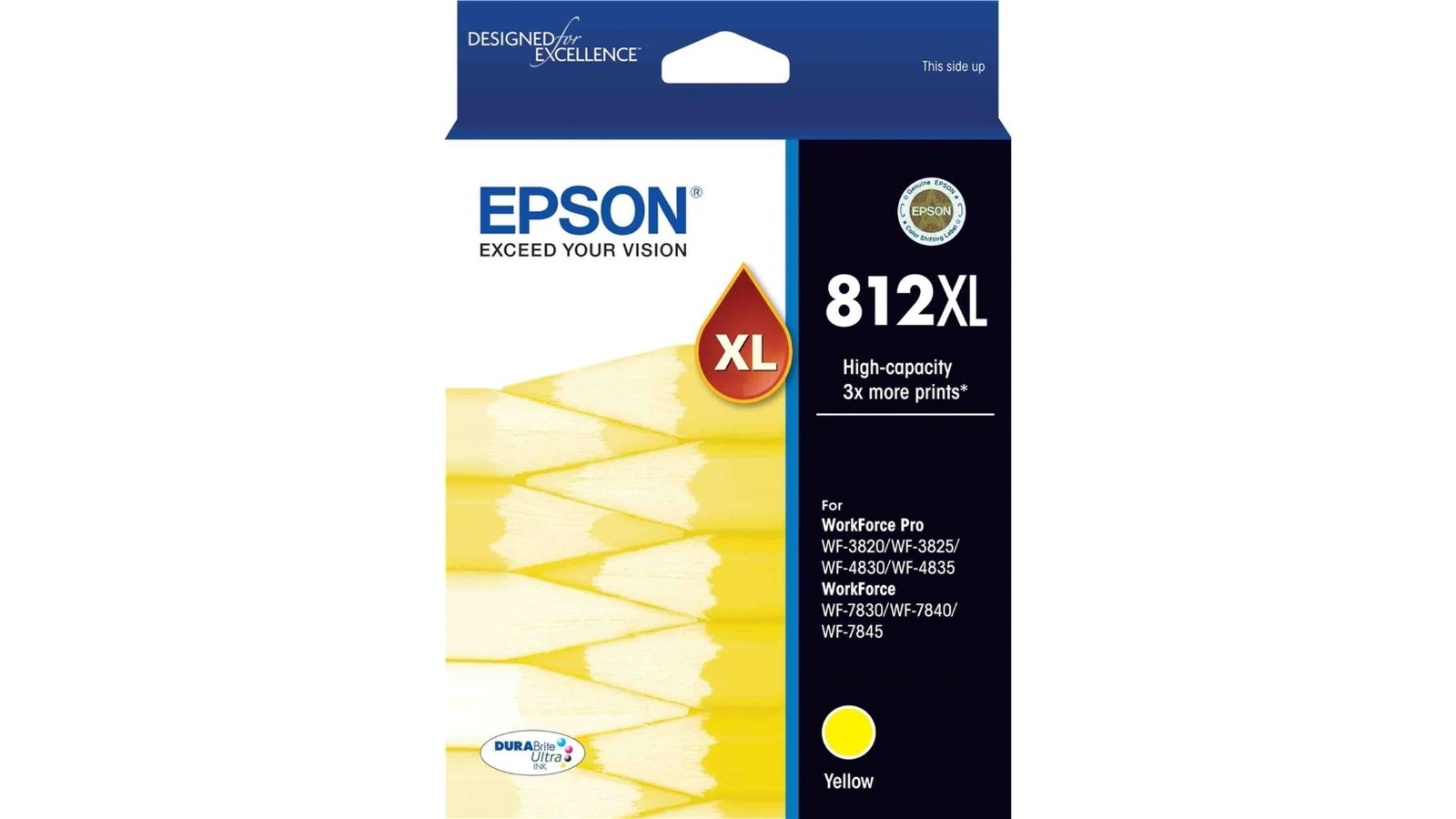 Epson 812XL High Capacity DURABrite Ultra Ink Cartridge - Yellow