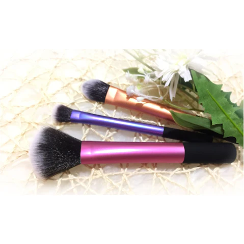TODO 3 Piece Travel Multi Task Professional Fiber Makeup Brush Set
