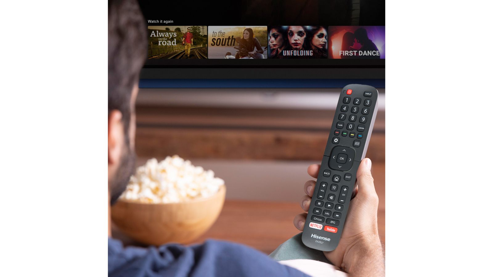 Hisense TV Replacement Remote Control EN2B27 Harvey Norman