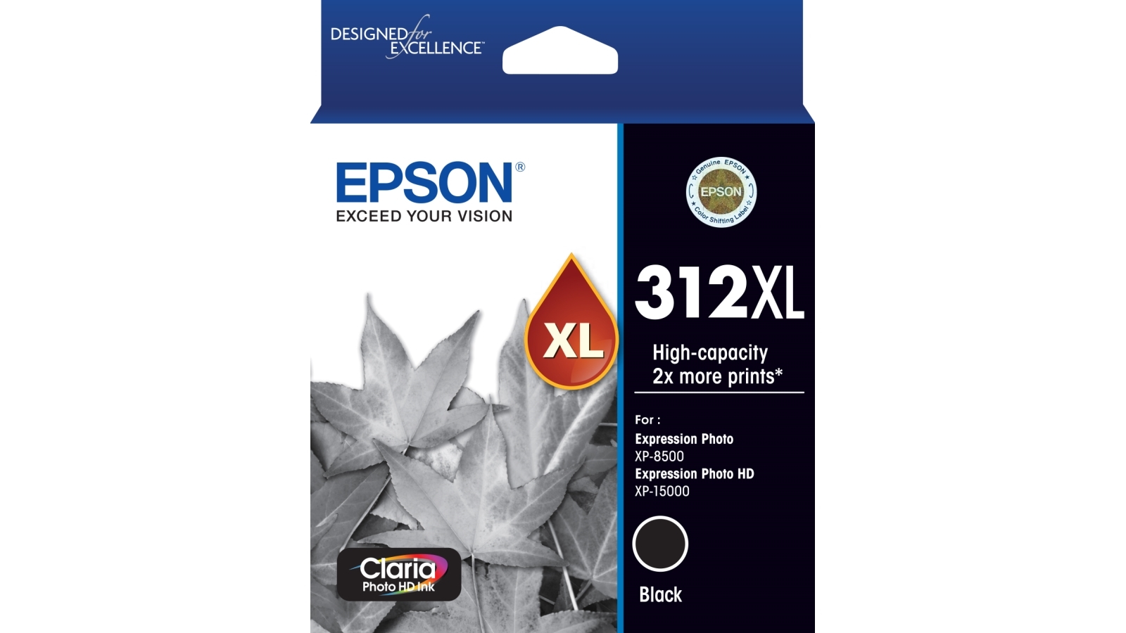 Epson 312XL Claria Photo HD Ink Cartridge - Black