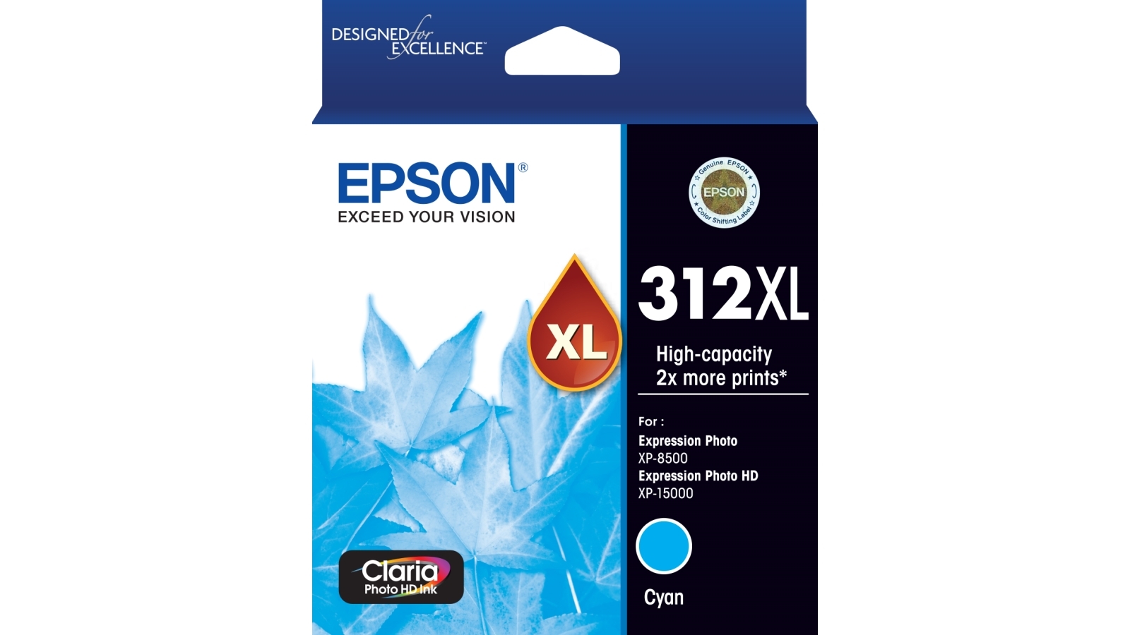 Epson 312XL Claria Photo HD Ink Cartridge - Cyan