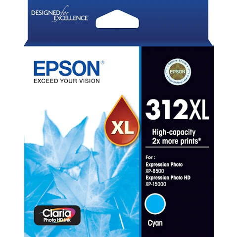 Epson 312XL Claria Photo HD Ink Cartridge - Cyan