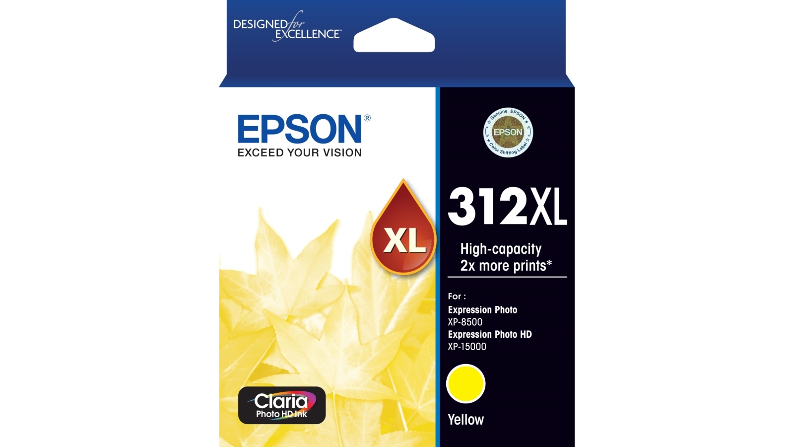 Epson 312XL Claria Photo HD Ink Cartridge - Yellow