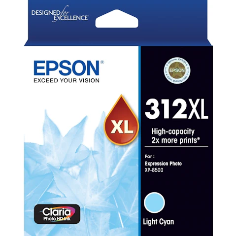 Epson 312XL Claria Photo HD Ink Cartridge - Light Cyan