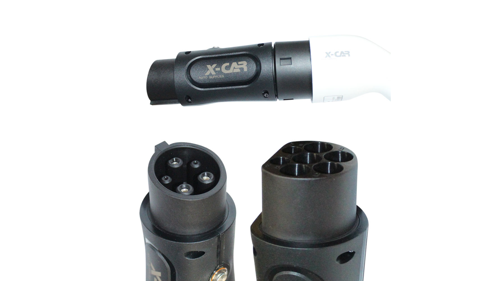 X-CAR EV Charger Connector Type 2 to Type 1 Adapter Electric Vehicle EV Charging Socket IEC62196 to SAE J-1772 32A 250V AC IP54