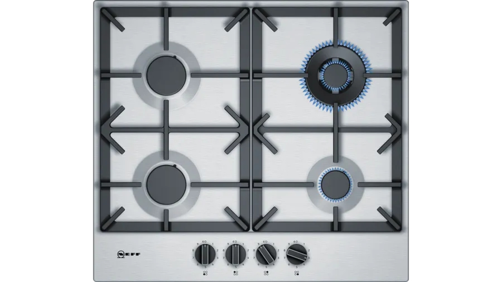 NEFF 60cm Integrated Gas Cooktop Stainless Steel Harvey Norman