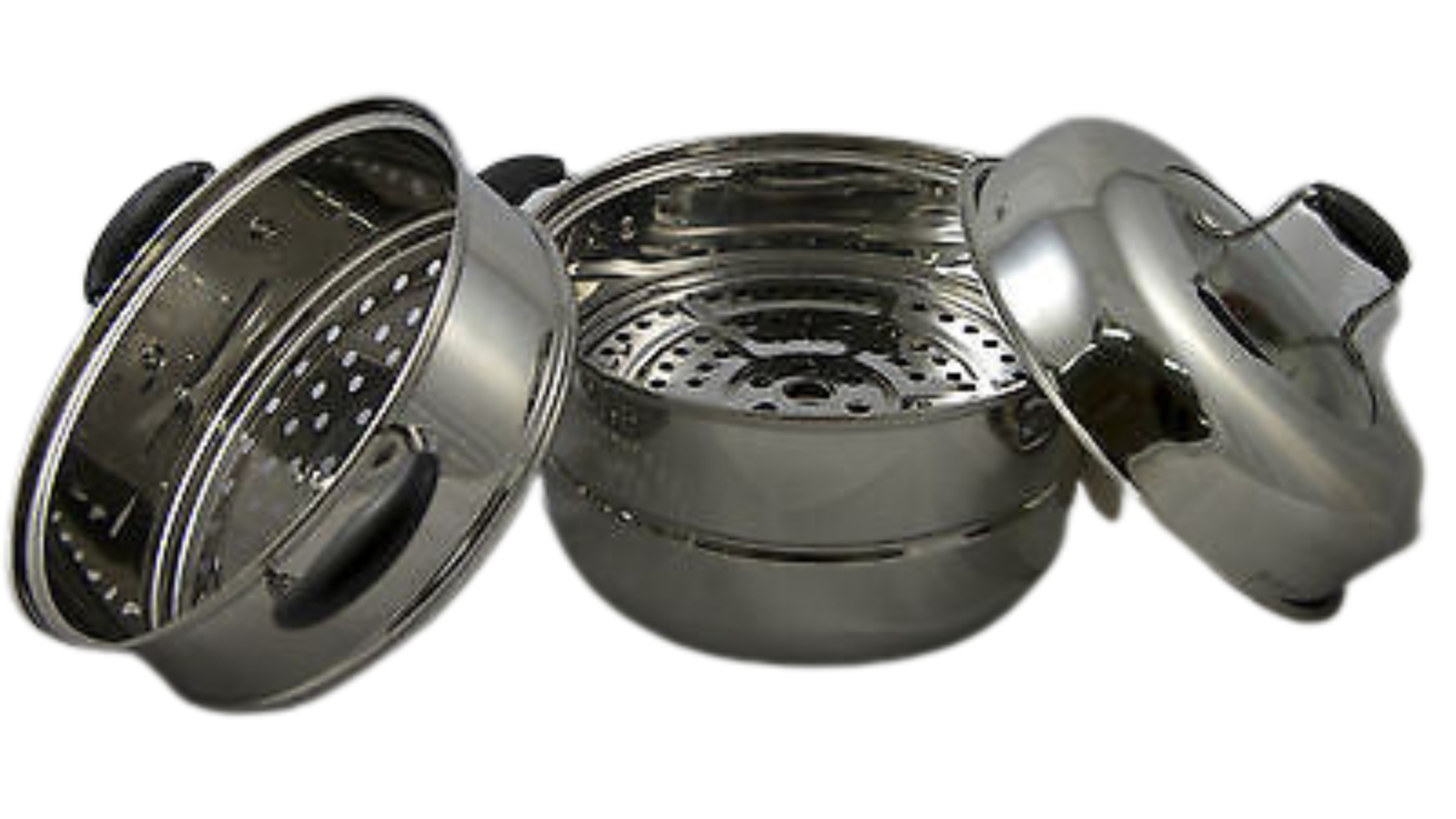 Bargene 30cm DoubleTier Stainless Steel Steamer Set Harvey Norman