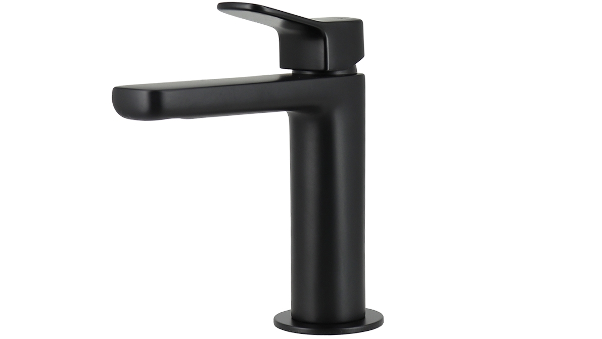 Zucchetti Brim Basin Mixer - Matte Black