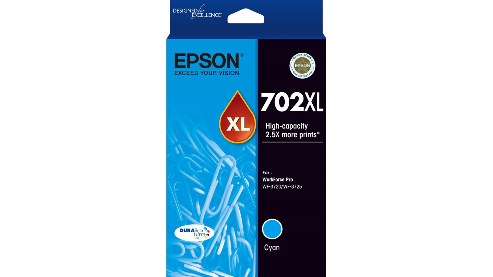 Epson 702XL DURABrite Ultra Cyan Ink Cartridge