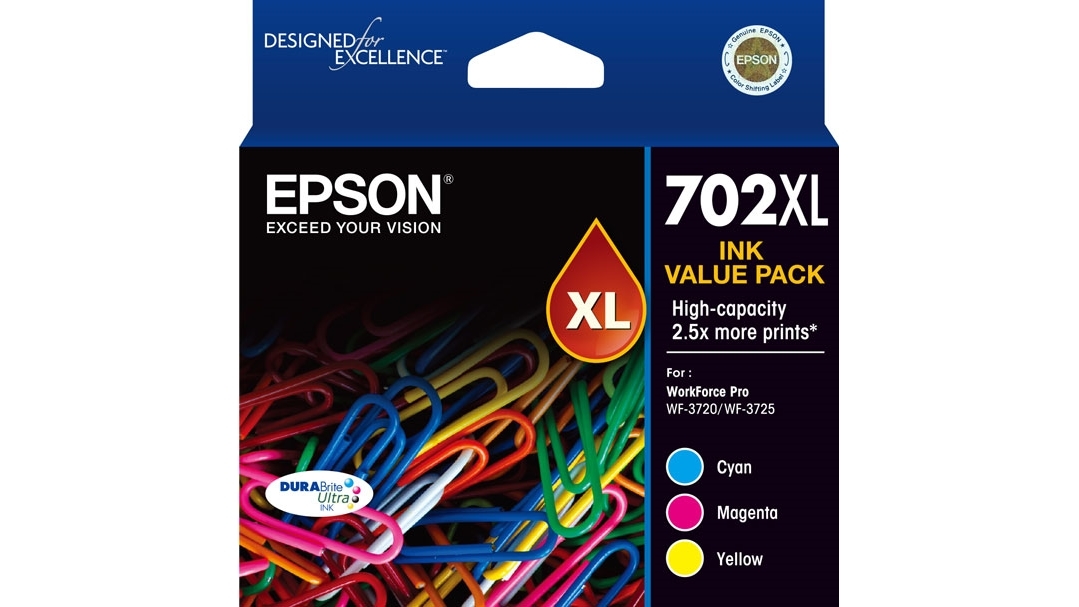 Epson 702xl Durabrite Ultra 3 Colour Ink Cartridge Value Pack Harvey Norman 7062