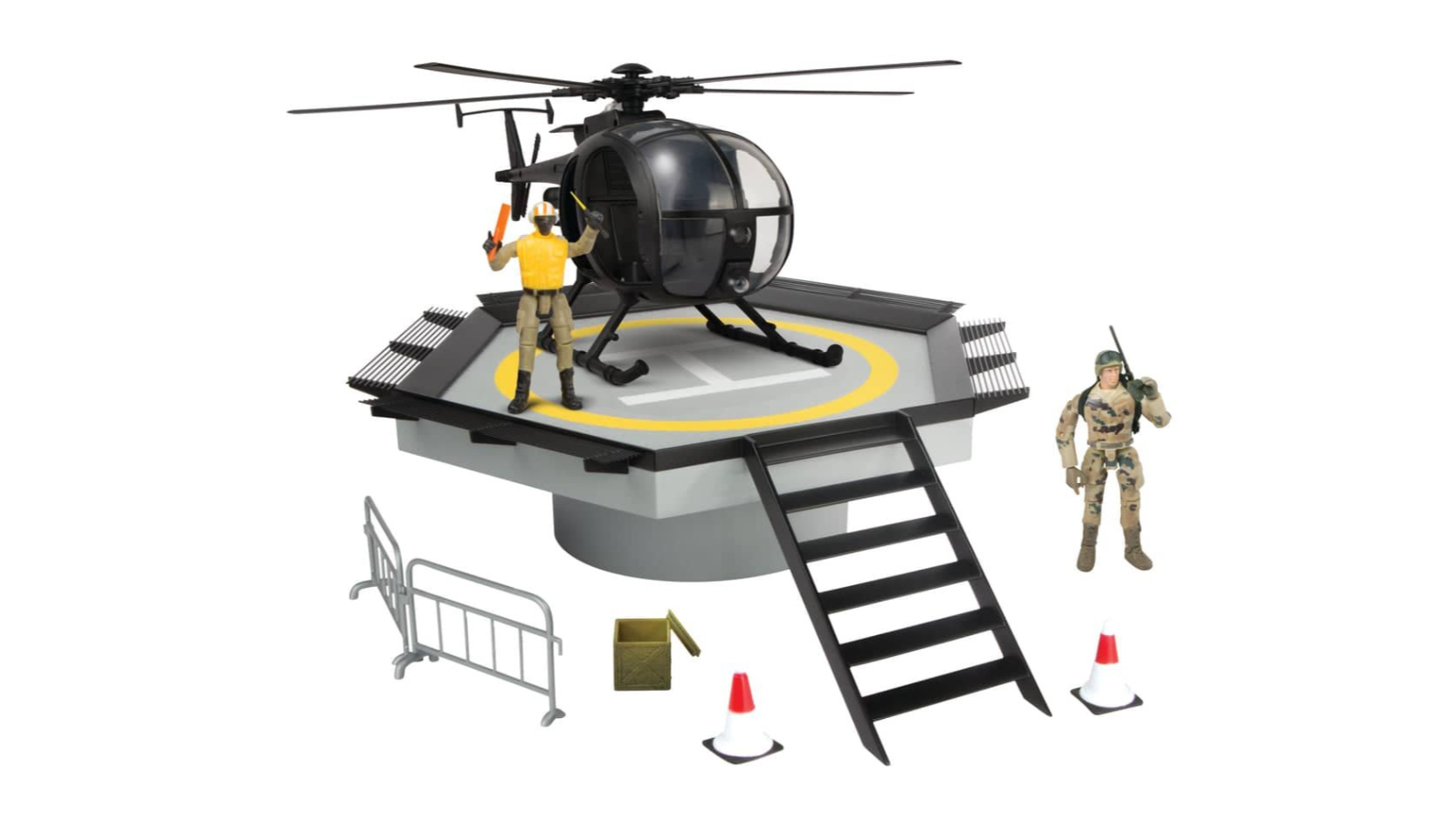 World Peacekeeper Helpad with Helicopter Playset