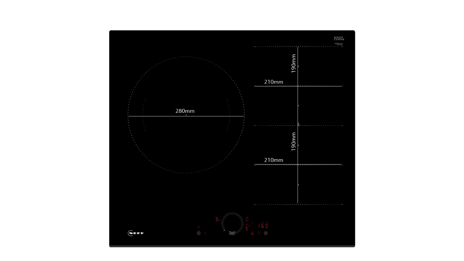 Neff 80cm N 70 Flex Induction Cooktop