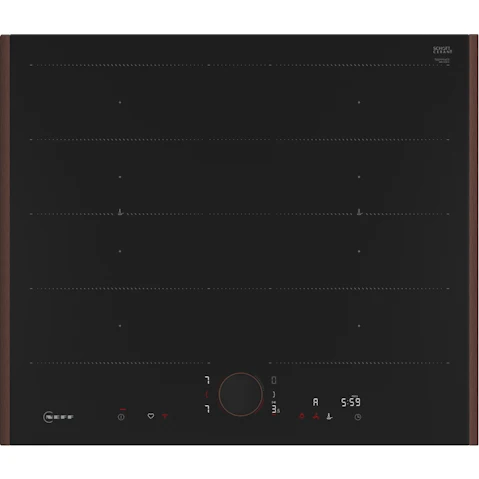 NEFF 600mm Flex Induction Cooktop with Twist Pad Flex Control - Brushed Bronze