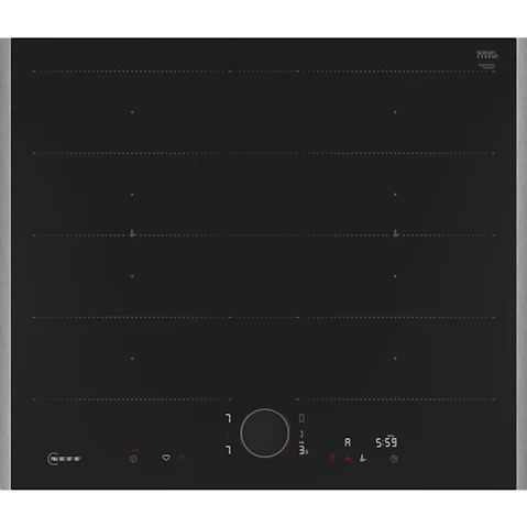 NEFF 600mm Flex Induction Cooktop with Twist Pad Flex Control - Metallic Silver