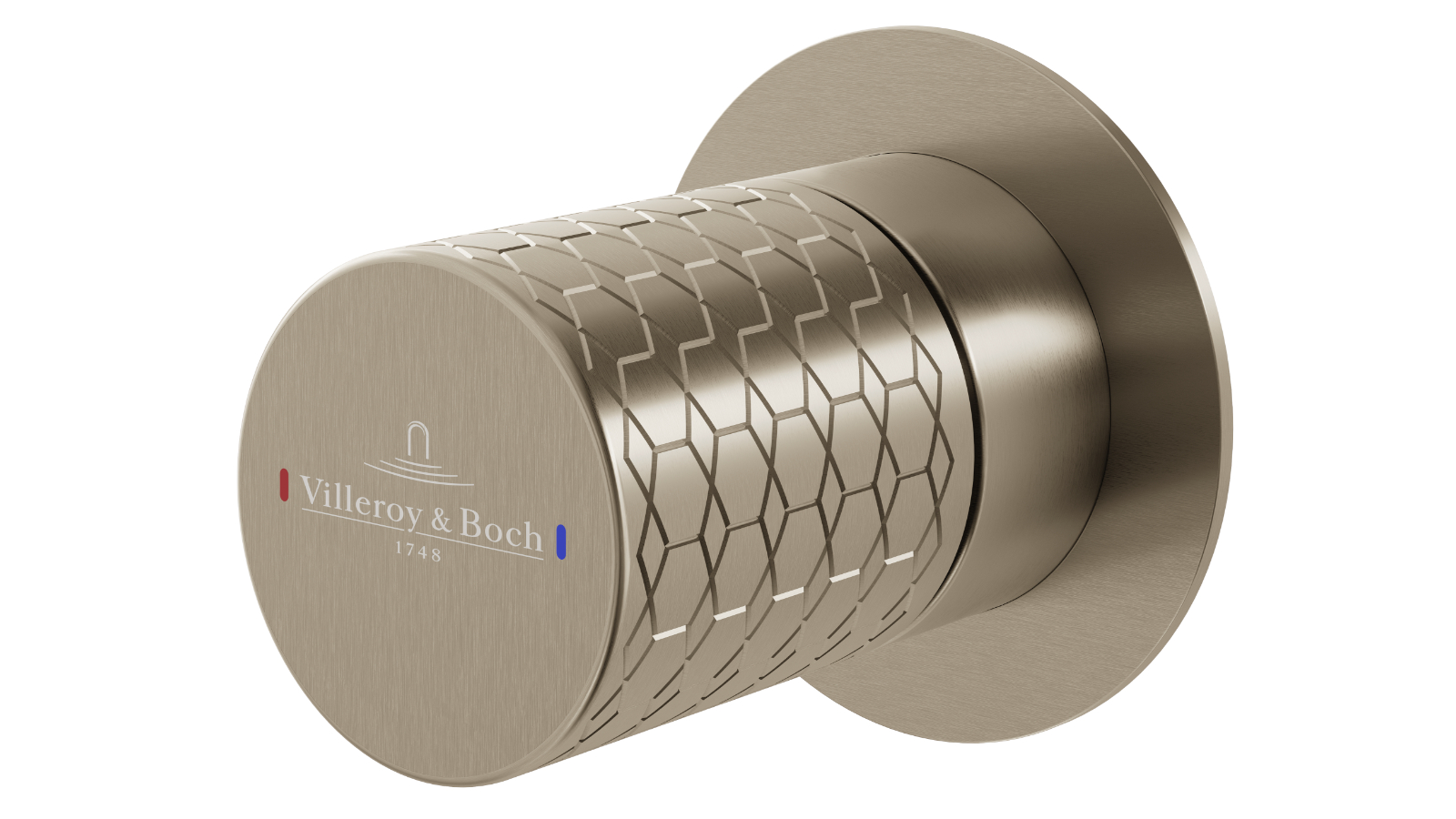 Villeroy & Boch Luxx Shower Mixer Trim and Body - Brushed Nickel