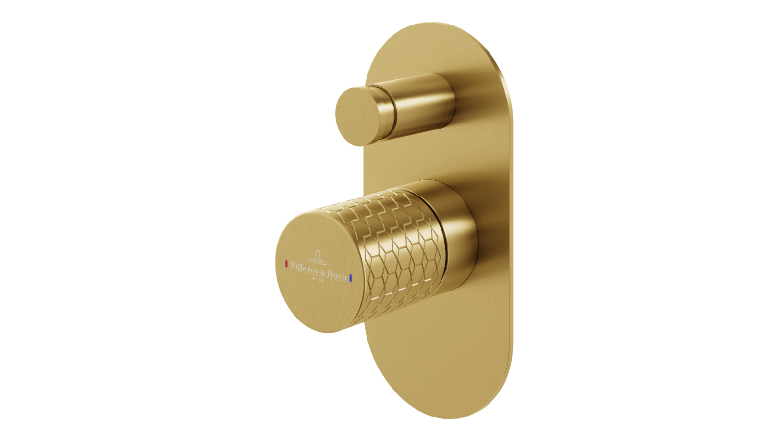 Villeroy & Boch Luxx Diverter Mixer Trim and Body - Brushed Gold